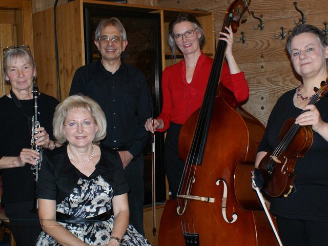 Ein Gruppenfoto des Ensembles das Kaffeehausorchester der Musikschule Fürth