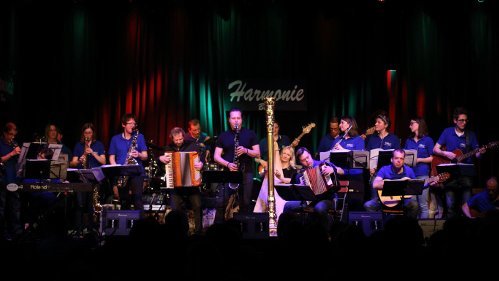 Auftritt inklusive Musikschulband Vollgas Connected mit Band Quadro Nuevo beim Over the Border - Music Diversion Festival Bonn