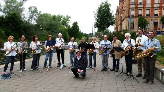 Das Ensemble Saxerei der Musikschule Fürth