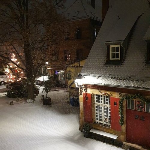 Waagplatz im Schnee