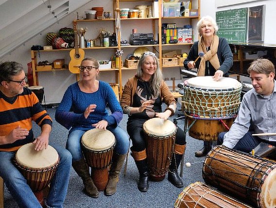 Das Ensemble Heartbeat on Mission der Musikschule Fürth
