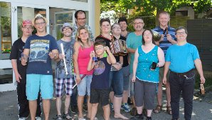 Ein Gruppenfoto der Band Werkstatt Allstars